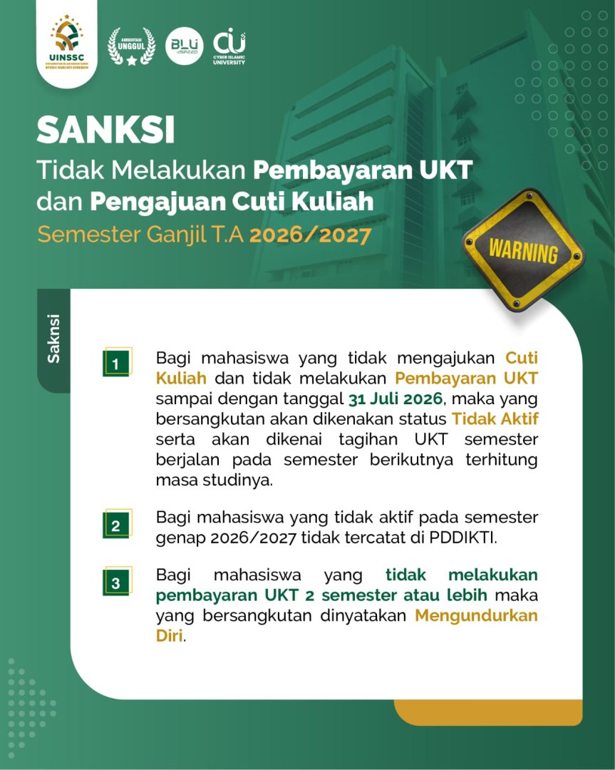 Apa yang terjadi bila anda tidak UKT